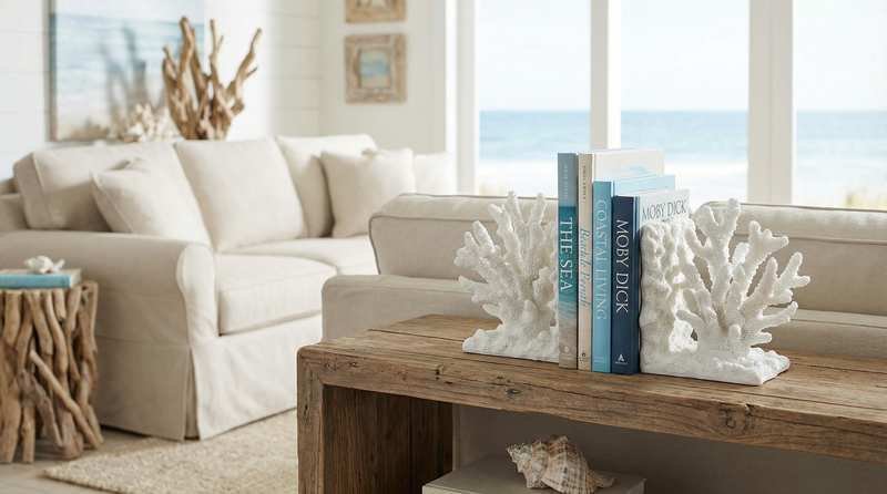 Coral Bookends