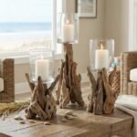 Driftwood Candle Holders - 1