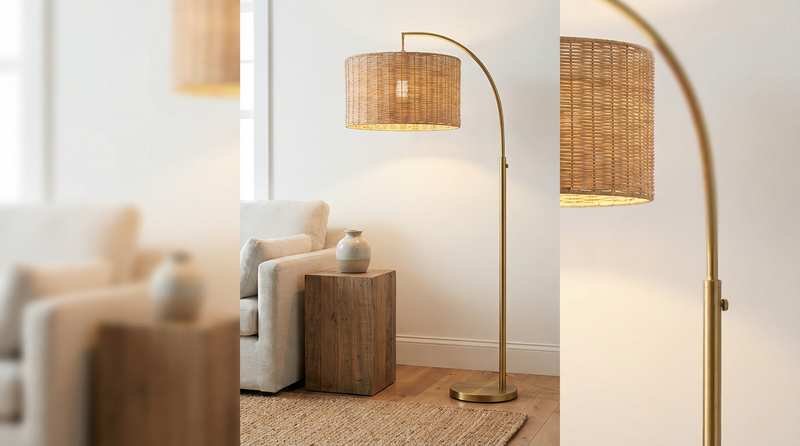 Rattan Floor Lamp