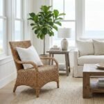 Handwoven Rattan Accent Chair - 3