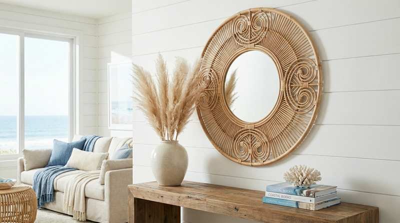 Rattan Wall Mirror